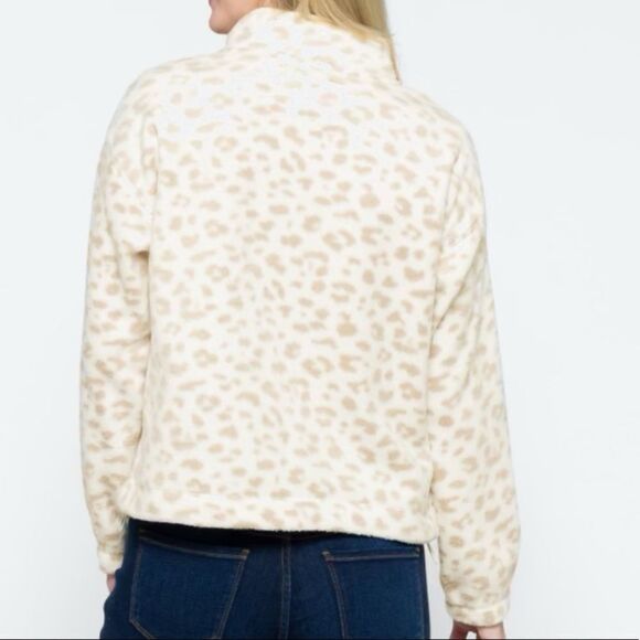 StitchFix Thread & Supply Leopard Half-Zip Jacket - Picture 2 of 7
